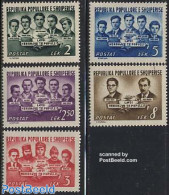 Albania 1950 Liberation Anniversary 5v, Mint NH - Albanië