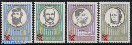 Albania 1988 Famous Persons 4v, Mint NH, Art - Authors - Writers