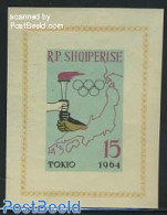 Albania 1963 Olympic Games S/s Imperforated, Mint NH, Sport - Various - Olympic Games - Maps - Geography