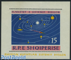 Albania 1964 Solar System S/s, Mint NH, Science - Transport - Astronomy - Space Exploration - Astrologia