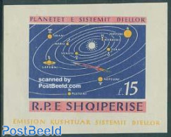 Albania 1964 Solar System S/s Imperforated, Mint NH, Science - Transport - Astronomy - Space Exploration - Astrologie