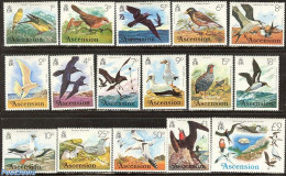 Ascension 1976 Definitives, Birds 16v, Mint NH, Nature - Birds - Ascension (Ile De L')