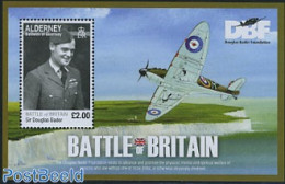 Alderney 2010 Battle Of Britain S/s, Mint NH, History - Transport - World War II - Aircraft & Aviation - WW2