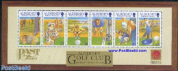 Alderney 2001 Golf Sports S/s, Mint NH, Sport - Golf - Sport (other And Mixed) - Golf