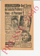 2 Vues Publicité 1946 Savon Tranoy 210 à L'eau De Cologne Nessel Lisbeth Soultzmatt (eau) Seltemann-Peter Altkirch - Non Classés