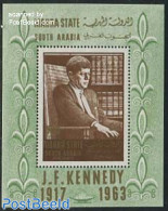 Aden 1967 Mahra, J.F. Kennedy S/s, Mint NH, History - American Presidents - Art - Books - Sonstige & Ohne Zuordnung