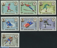 Aden 1967 Seiyun, Olympic Winter Games 7v, Mint NH, Sport - (Bob) Sleigh Sports - Ice Hockey - Olympic Winter Games - .. - Wintersport (Sonstige)