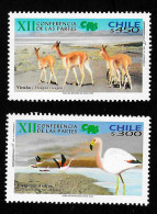 2002 Gefährdete Arten  Michel CL 2083 - 2084 Stamp Number CL 1410 - 1411 Yvert Et Tellier CL 1650 - 1651 Xx MNH - Chili