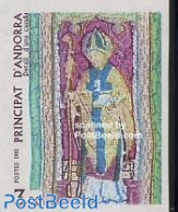 Andorra, French Post 1981 Religious Art 1v Imperforated, Mint NH, Religion - Various - Religion - Textiles - Neufs