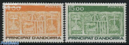 Andorra, French Post 1986 Definitive, Coat Of Arms 2v, Mint NH, History - Coat Of Arms - Nuevos