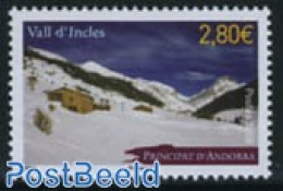 Andorra, French Post 2008 Val DIncles 1v, Mint NH, Sport - Mountains & Mountain Climbing - Nuovi
