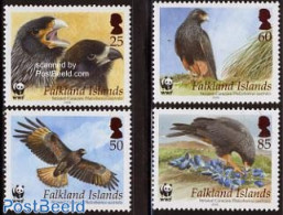Falkland Islands 2006 WWF, Falcons 4v, Mint NH, Nature - Birds - Birds Of Prey - World Wildlife Fund (WWF) - Autres & Non Classés