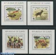 Guinea, Republic 1987 WWF, Animals 4 S/s, Mint NH, Nature - Animals (others & Mixed) - World Wildlife Fund (WWF) - Autres & Non Classés