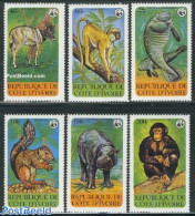 Ivory Coast 1979 WWF, Endangered Animals 6v, Mint NH, Nature - Animals (others & Mixed) - Hippopotamus - Monkeys - Sea.. - Nuevos