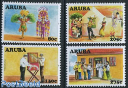 Aruba 2008 Cultural Year 4v, Mint NH, Performance Art - Various - Music - Folklore - Música