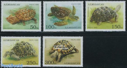 Azerbaijan 1995 Turtles 5v, Mint NH, Nature - Reptiles - Turtles - Autres & Non Classés