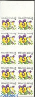 Belgium 2000 Flowers Booklet S-a, Mint NH, Nature - Flowers & Plants - Stamp Booklets - Nuevos
