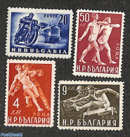 Bulgaria 1949 Sports 4v, Mint NH, Sport - Transport - Sport (other And Mixed) - Motorcycles - Neufs