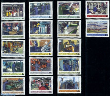 Bophuthatswana 1985 Definitives, Industry 17v, Mint NH, Sport - Various - Cycling - Industry - Textiles - Art - Printing - Cyclisme