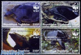 Togo 2006 WWF, Turtles 4v [+] Or [:::], Mint NH, Nature - Reptiles - Turtles - World Wildlife Fund (WWF) - Togo (1960-...)