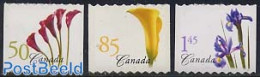 Canada 2004 Flowers 3v S-a, Mint NH, Nature - Flowers & Plants - Nuovi