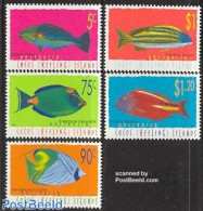 Cocos Islands 1997 Definitives, Fish 5v, Mint NH, Nature - Fish - Vissen