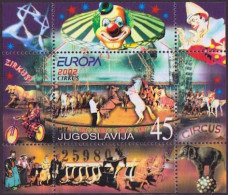 Yougoslavie - Jugoslawien - Yugoslavia Bloc Feuillet 2002 Y&T N°BF54 - Michel N°B53 *** - 45d EUROPA - Blocs-feuillets