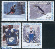 Congo Republic 1986 Olympic Winter Games Calgary 4v, Mint NH, Sport - (Bob) Sleigh Sports - Olympic Winter Games - Ski.. - Winter (Other)
