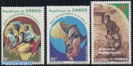 Congo Republic 1994 Family Year 3v, Mint NH, Various - Agriculture - Maps - Agricultura