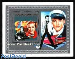 Congo Republic 1992 Elvis Presley S/s, Mint NH, Performance Art - Transport - Elvis Presley - Popular Music - Automobi.. - Elvis Presley