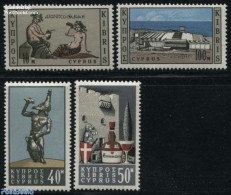 Cyprus 1964 Cypriotic Wine 4v, Mint NH, Nature - Wine & Winery - Unused Stamps