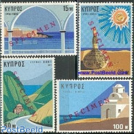 Cyprus 1971 Tourism 4v, SPECIMEN, Mint NH, Various - Special Items - Tourism - Unused Stamps