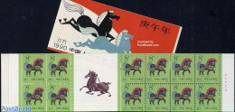 China People’s Republic 1990 Year Of The Horse Booklet, Mint NH, Nature - Various - Horses - Stamp Booklets - New Year - Ungebraucht