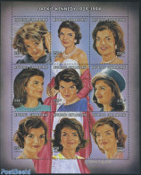 Central Africa 1998 Jacqueline Kennedy-Onassis 9v M/s, Mint NH, History - American Presidents - Women - Ohne Zuordnung