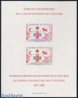 Chile 1969 Red Cross Imperforated Sheet, Mint NH, Health - Red Cross - Rotes Kreuz