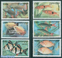 Cambodia 1999 Fish 6v, Mint NH, Nature - Fish - Vissen