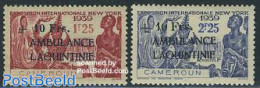 Cameroon 1941 La Quintinie 2v, Unused (hinged) - Kameroen (1960-...)