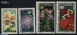 Cameroon 1970 Flowers 4v, Mint NH, Nature - Flowers & Plants - Cameroon (1960-...)