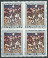 Italia 1974; Congresso Internazionale Della Vite E Del Vino. Quartina. - 1971-80: Neufs