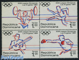 Dominican Republic 1984 Olympic Games 4v [+], Mint NH, Sport - Baseball - Olympic Games - Sport (other And Mixed) - Base-Ball