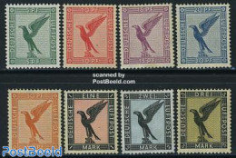 Germany, Empire 1926 Airmail Definitives 8v, Unused (hinged), Nature - Birds - Birds Of Prey - Ongebruikt