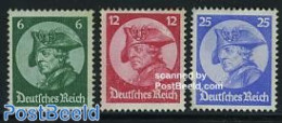 Germany, Empire 1933 New Reichtag Inauguration 3v, Mint NH, History - Politicians - Ungebraucht
