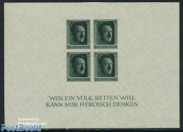 Germany, Empire 1937 Berlin Stamp Expostion S/s, Imperforated, Unused (hinged), Philately - Blocchi