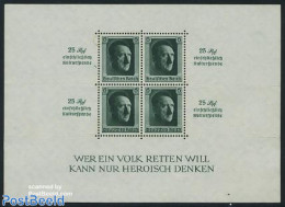 Germany, Empire 1937 Culture S/s, Unused (hinged), History - Politicians - Neufs