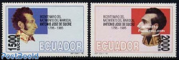 Ecuador 1995 A.J. De Sucre 2v, Mint NH - Ecuador