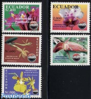 Ecuador 1997 Orchids 5v, Mint NH, Nature - Flowers & Plants - Orchids - Ecuador
