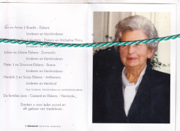 Simonne Joos-Elskens, Dendermonde 1920, Eernegem 2022. Honderdjarige. Foto - Obituary Notices
