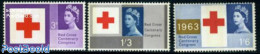 Great Britain 1963 Red Cross 3v, Phosphor, Unused (hinged), Health - Red Cross - Ongebruikt