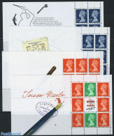 Great Britain 1991 Agatha Christie 4 Booklet Panes, Mint NH, Authors - Unused Stamps
