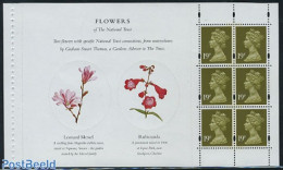 Great Britain 1995 National Trust Booklet Pane, Mint NH, Nature - Flowers & Plants - Unused Stamps